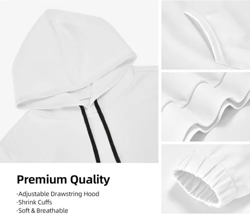 Miniatura 3 de NVERGUO Kid's Casual Graphic Hoodies Fashion Long Sleeve Drawstring Pullover Sweatshirt