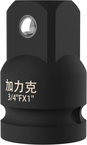 Miniatura 9 de Adaptador de enchufe de impacto y reductor de 1 pulgada (F) a 1/2 pulgadas (M) para llave de trinquete, hembra a macho, CR-MO, (negro)