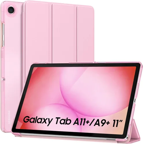 Miniatura 14 de MoKo Funda para Galaxy Tab A9+/A9 Plus de 11 pulgadas 2023, Funda Protectora Inteligente Delgada con Soporte y Carcasa Trasera Translúcida de PC