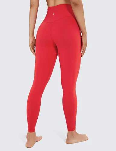 Miniatura 19 de CRZ YOGA Leggings de entrenamiento para mujer con sensación de desnudez cepillada de 25 pulgadas, pantalones de yoga de compresión de cintura alta