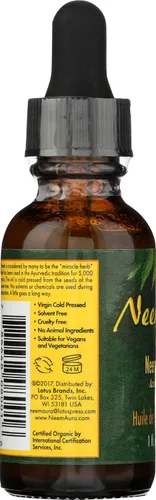 Miniatura 5 de Aceite de semilla de neem orgánico NEEM AURA, 1 FZ