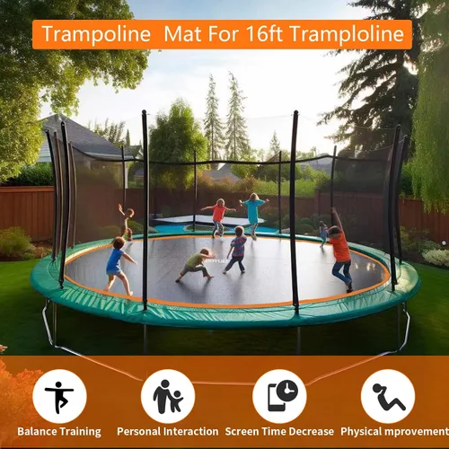 Miniatura 8 de Tapete de repuesto para cama elástica: se adapta a marcos de 16 pies con 108 anillos, se adapta a resortes de 6.5 a 7.0 pulgadas, diámetro