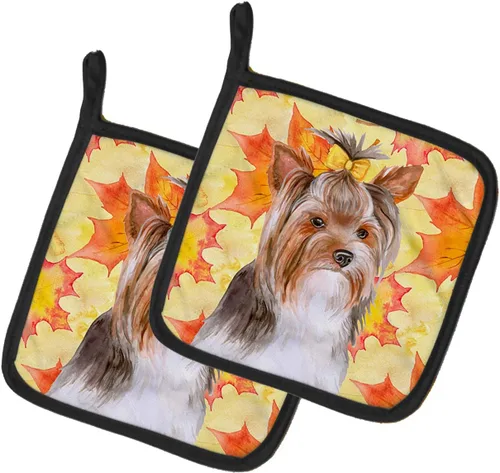 Miniatura 36 de Caroline's Treasures BB9655PTHD - Juego de soportes para ollas de cocina resistentes al calor, almohadillas calientes para horno, 7 1/2 x 7 1/2