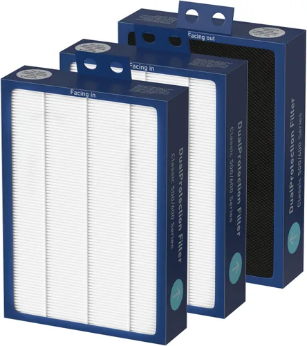 3-Pack Filtro HEPA de Repuesto Serie Clásica 500/600 Compatible con Limpiadores de Aire Blueair Serie Clásica 500/600 501 503 505 510 550E 555EB 601
