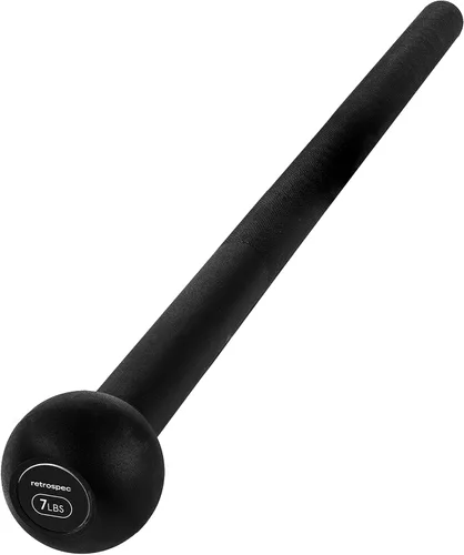Retrospec Revolve Steel Macebell para entrenamiento de fuerza, rehabilitación, estiramiento, acondicionamiento y entrenamiento rotacional - Opciones