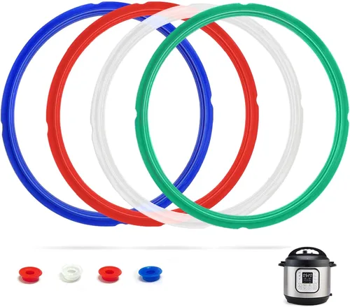 Miniatura 14 de Paquete de 3 anillos de sellado de silicona para olla instantánea de 3 cuartos de galón, anillos de sellado de junta de silicona de repuesto, 3