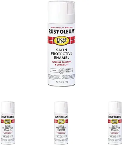 Miniatura 11 de Rust-Oleum 7770830 Stops Rust Pintura en Aerosol, 12 oz, Almendra Brillante (Paquete de 2)