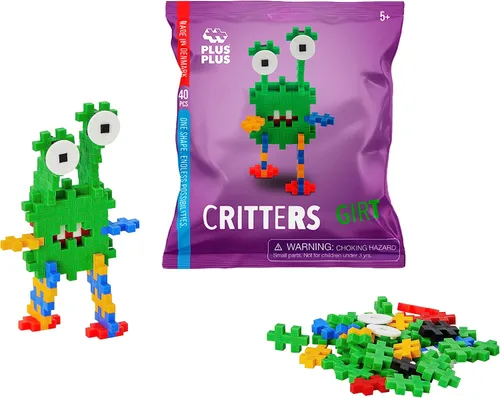 Miniatura 2 de PLUS PLUS Critter Fun Pack, Original - Juego de bloques de construcción de rompecabezas 3D, 160 piezas entrelazadas, actividades divertidas