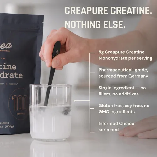 Miniatura 2 de Monohidrato de creatina de anea, monohidrato de creatina micronizada, para hombres y mujeres, 0.18 onzas por porción, sin rellenos, sin gluten, sin