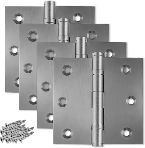 Miniatura 18 de Solid Brass Door Hinge Heavy Duty Ball Bearing 3.5 x 3.5 Inch - Set of 2 Hinges (Antique Brass)