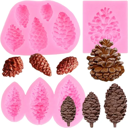 Miniatura 7 de ZiXiang Molde de silicona para pastel de árbol de Navidad, fiesta de cumpleaños, bricolaje, decoración de pasteles, decoración de cupcakes, arcilla