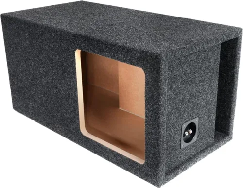 Atrend Caja de altavoz de subwoofer SPL con ventilación única de 10 pulgadas - Caja de subwoofer diseñada y diseñada para subwoofers Kicker