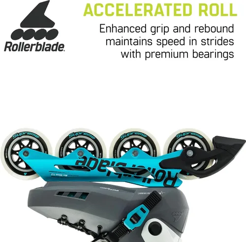 Miniatura 5 de Rollerblade Maxxum XT - Patines en línea urbanos para mujer, color antracita y aguamarina, patines en línea de rendimiento