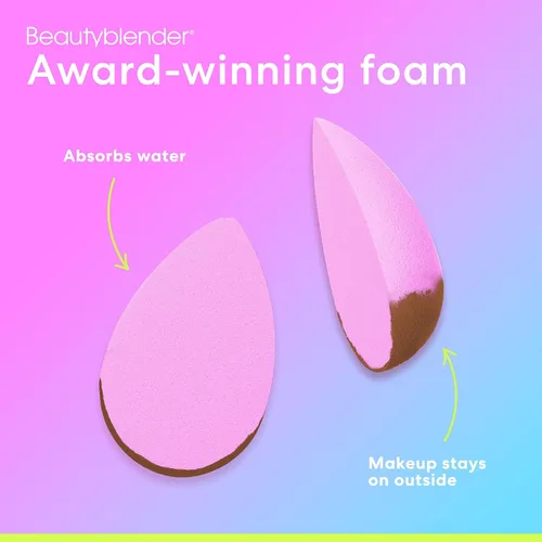 Miniatura 8 de Beautyblender® Esponja de maquillaje Wave Beauty Blender, espuma súper suave que mezcla fácilmente bases, polvos y cremas, fabricada en EE. UU.