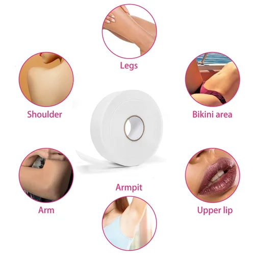 Miniatura 4 de Vumdua Rollo de tira de cera no tejida para depilación corporal, facial y de piernas (2.76 pulgadas x 100 yardas)