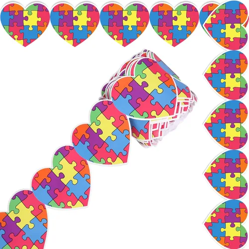 Miniatura 8 de Whaline Tablero de anuncios de regreso a clases, borde de corazón, bordes antiadherentes, rollo de papel rojo para el primer día de escuela