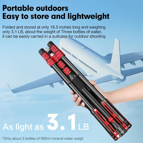 Miniatura 6 de FreeSea - Soporte de luz con bolsa de almacenamiento, trípode de aluminio de 87.4 pulgadas/2.22m para fotografía, para reflectores, cajas de luz