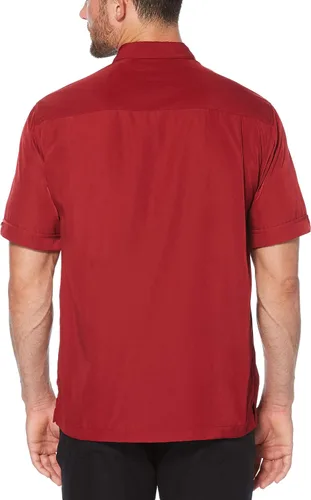 Miniatura 2 de Cubavera Paneles de inserción de manga corta para hombre con camisa de puntada