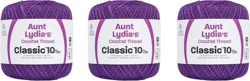 Miniatura 29 de Aunt Lydia Classic Crochet - 3 unidades de 350y/1,049.9 ft - Natural