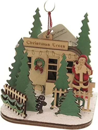 Miniatura 12 de Adornos de Cabaña de Jengibre de Ginger Cottages para Árbol de Navidad Cabaña de pan de jengibre