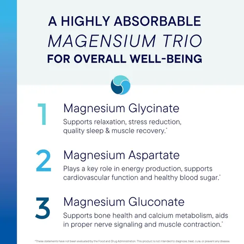 Miniatura 5 de Biotics Research Mg-Zyme Complejo de Magnesio Triple para el sueño, la relajación y la salud ósea + vitamina B12-2000 B12, B6 y folato para apoyo