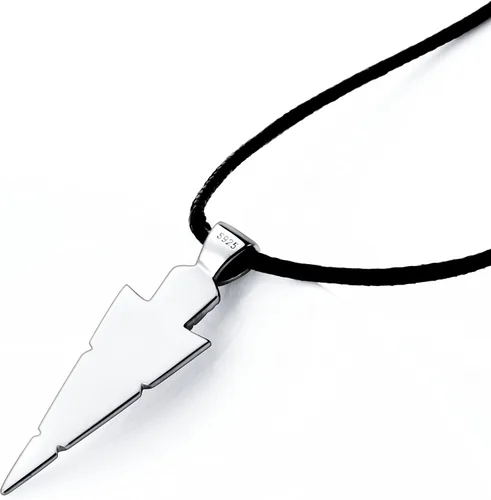 Miniatura 6 de Collar con colgante de plata de ley 925 Steampunk Flecha Flecha Cords Hip Hop para hombre