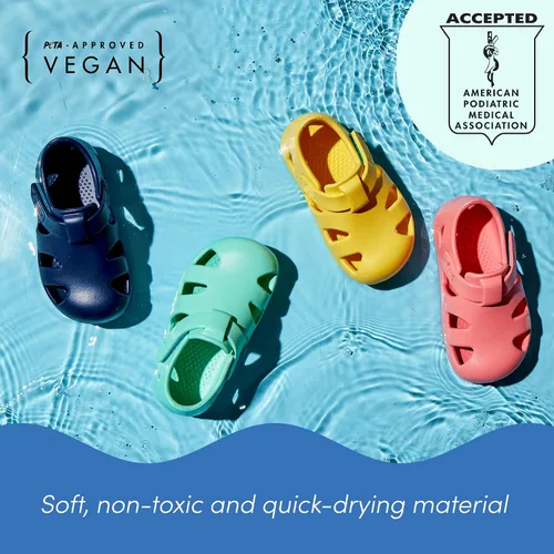 Miniatura 3 de Ten Little - Sandalias de agua para bebés, niños pequeños y niños, ajustables, sandalias de agua con punta cerrada para niños y niñas, ligeras