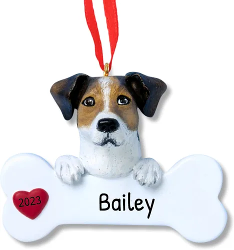 Miniatura 7 de Adornos de Navidad personalizados para perros 2024 – Adornos navideños de hueso de perro Husky para amantes de los perros, adorno de primera Navidad