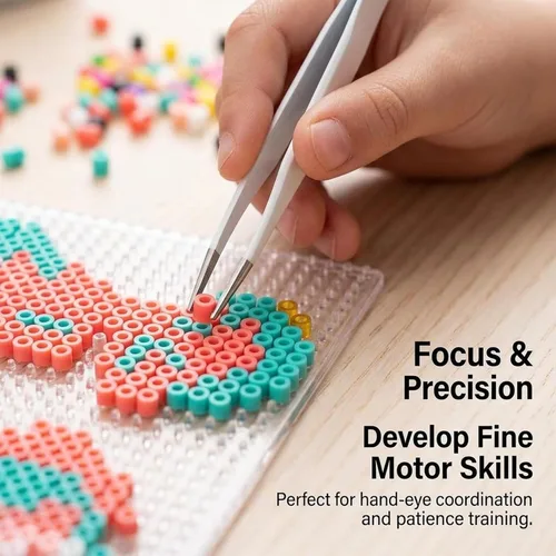 Miniatura 3 de Sukh 5400+Pcs Cuentas de Fusible - Juego de Cuentas de Fusible Juego de Cuentas de Fusión Cuentas de Fusible a Granel Cuentas de Hierro