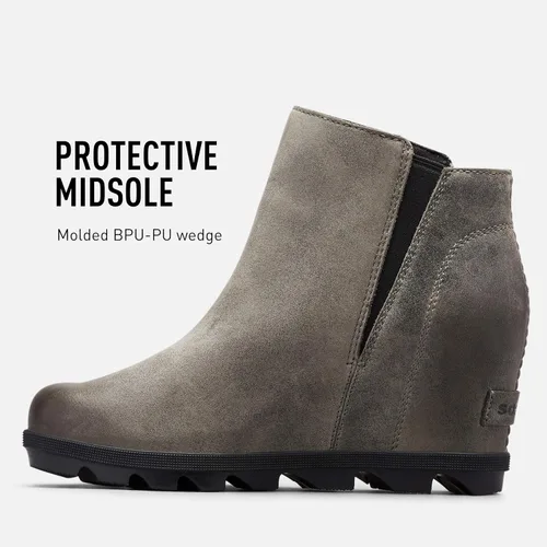 Miniatura 3 de SOREL Joan of Arctic Wedge III - Botas de cuña de cuero impermeables para mujer