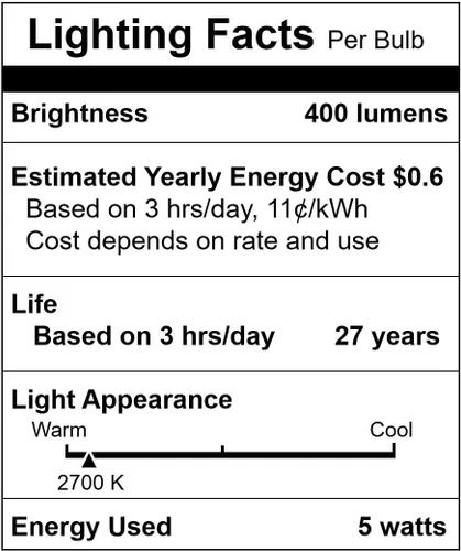 Miniatura 9 de Simba Lighting Bombilla LED GU10 de 5 W ETL, no regulable (paquete de 6) halógena de 50 W de repuesto MR16 para acento, iluminación de pista, haz