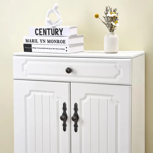 Miniatura 6 de Nobs redondos, paquete de 10 tiradores de cajón de 1.25 pulgadas (1.260 in), pomos de gabinete elegantes para oficina, muebles del hogar, pomos