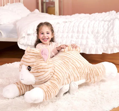 Miniatura 2 de IKASA Animal de Peluche de Gato Grande Juguete de Peluche, Gatito Gigante Lindo Juguetes Suaves Jumbo, Peluche Enorme de Gran Tamaño Peluche