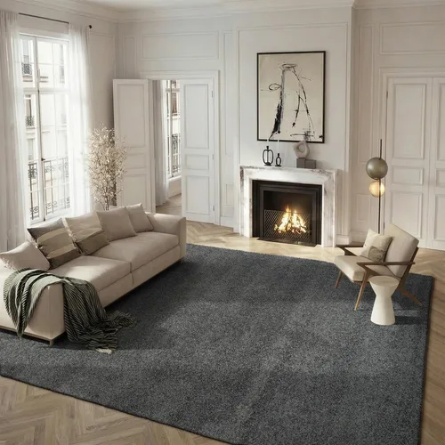 Miniatura 65 de SAFAVIEH Laguna Shag Collection - Alfombra decorativa, 2 pies 3 pulgadas x 4 pies, color beige, diseño sólido, no desprende pelusa y de fácil