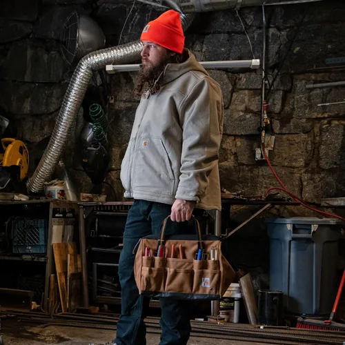 Miniatura 6 de Carhartt Onsite Bolsa de herramientas, duradera resistente al agua, bolsa de almacenamiento de herramientas, pesada, 14 pulgadas, 26 bolsillos