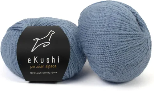 Miniatura 126 de 100% Hilo de Alpaca para Bebé para Tejer y Ganchillo - Juego de 3 Madejas de Hilo Premium DK - Ligero, Hipoalergénico y Térmico Hecho en Perú - N010