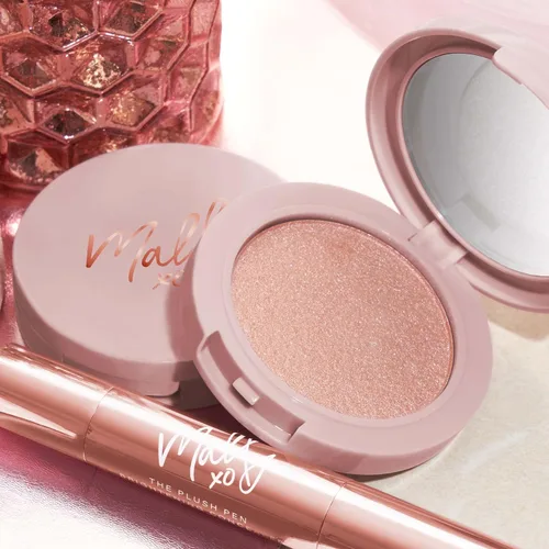 Miniatura 6 de Mally Beauty Positive Radiance Skin Perfecting Highlighter, fórmula luminosa en polvo líquido, rosa perlado