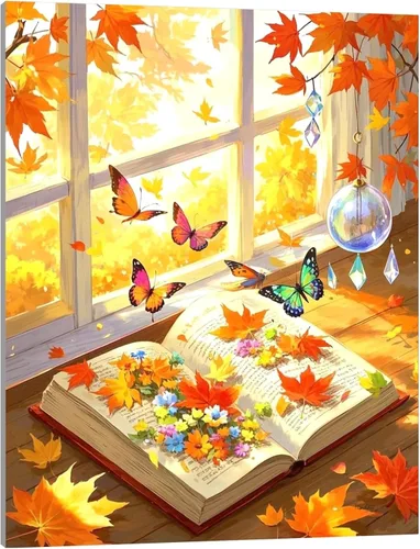 Miniatura 9 de TINDAY Kit de pintura al óleo por números para adultos, pintura de colibrí por números para adultos, principiantes, pintura en lienzo por números