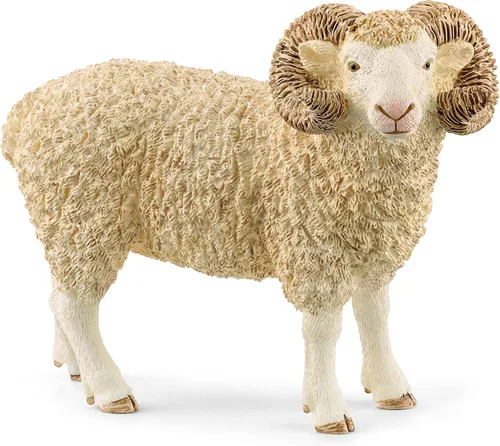 Schleich Farm World, juguetes realistas de animales de granja para niños y niñas a partir de 3 años, figura de juguete Ram