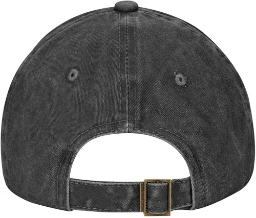 Miniatura 6 de Sombrero de mano unisex con esqueleto de calavera, bordado de huesos de Halloween, ajustable, de algodón lavado, gorra de béisbol de mezclilla