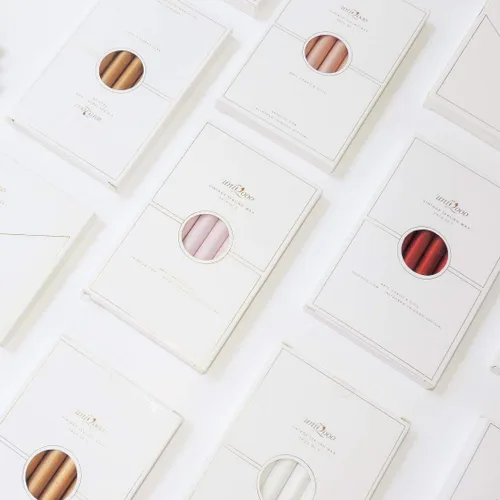 Miniatura 8 de UNIQOOO - Barras de cera para sello de pistola de pegamento tono joya rubí marsala rojo para sello de cera - Ideal para invitaciones de boda, sobres