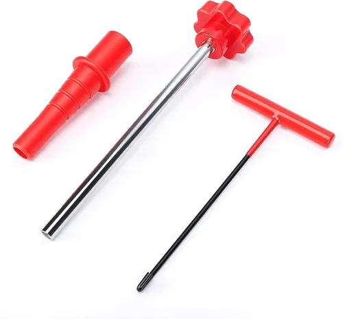 Miniatura 2 de Quick Change Tire Valve Tool Kit, Valve Stem Core Replacement Installation Tool with T Shape Hook for Cars ATVs Trucks Light Trailers Using TR413