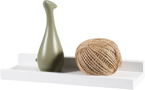 Miniatura 21 de Estantes flotantes montados en la pared, estantes de pared de 12 pulgadas para decoración y almacenamiento, estante de madera de roble macizo Natural
