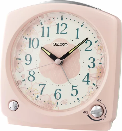 Miniatura 13 de SEIKO QHL097LLH Reloj despertador digital para dormitorio, azul mate, 2.6 x 2.4 pulgadas