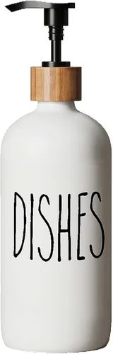 Miniatura 13 de Dispensador de jabón para platos para fregadero de cocina. Dispensador de jabón de manos de vidrio, decoración moderna de casa de campo para baño