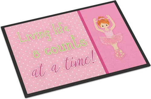 Miniatura 33 de Caroline's Treasures BB5374MAT Let's Dance Linen - Felpudo de lino verde azulado de 18 x 27 pulgadas, tapete para puerta delantera, para interiores