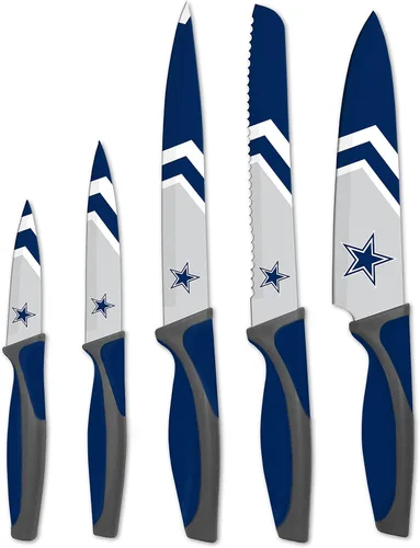 Miniatura 23 de The Sports Vault NFL Chicago Bears - Juego de cuchillos de cocina (5 piezas)