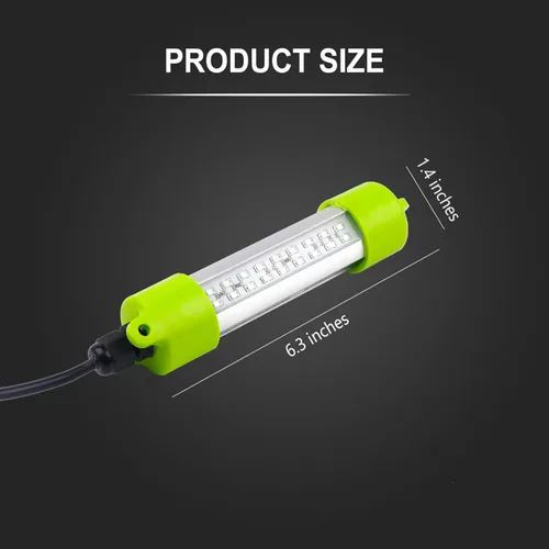 Miniatura 2 de LOSTCAT 18W 45W DC 12V Luz LED verde IP68 impermeable de aluminio súper brillante para cebo de pesca submarina en muelle, luz de pesca subacuática
