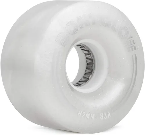 Bont Ruedas de patinaje LED para exteriores con luz brillante, 2.441 x 1.378 in, 83 A, paquete de 4, para patinaje de calle y recreativo (blanco