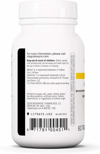 Miniatura 3 de Integrative Therapeutics Curcumax Pro - Fórmula de apoyo articular* con extracto de curcumina de Meriva* - Sin lácteos - Vegano - 60 tabletas